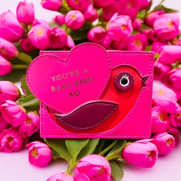 Kate Spade "Be Mine" Bird Card Holder - Picture 1 of 4